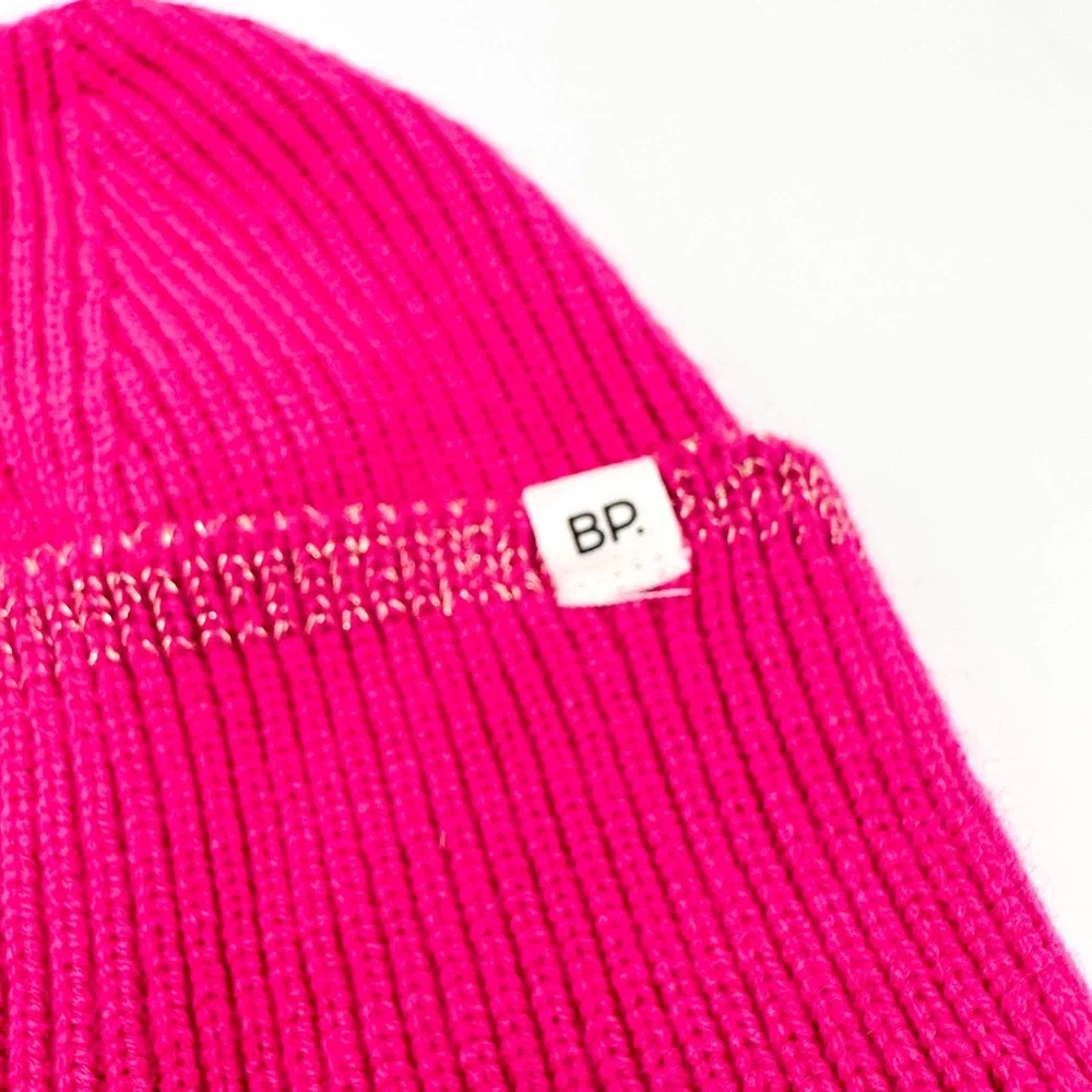 BP Pink & Gold Trim Winter Hat